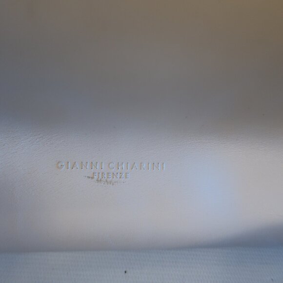 Womens Gianni Chiarini Firenze White Leather Hobo Shoulder Handbag * - Picture 8 of 16